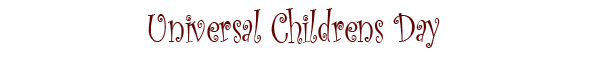 universal childrens day