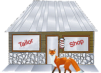Little fox goes to the tailor shop