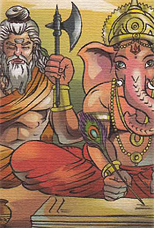 Lord Ganesha and Vedvyasa