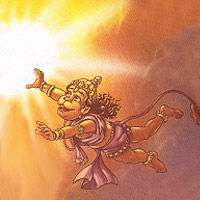 Hanuman and Suryadeva