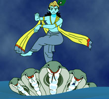 Kalia,the deadly snake & srikrishna
