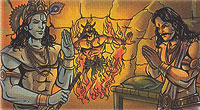 Krishna and Muchkunda