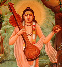 Photo of narada (courtesy: http://www.kidsgen.com/fables_and_fairytales/indian_mythology_stories/images/narada.jpg)
