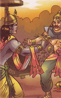 Paundraka and Krishna