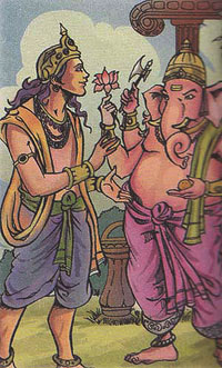 Kartikeya and Ganesha