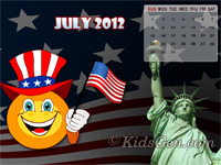 Calendar Wallpapers for July 2012