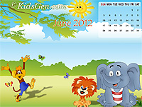 Calendar Wallpapers for June 2012