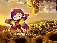 March 2012 Calendar Wallpapers