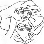 Disney Princes Ariel image for coloring