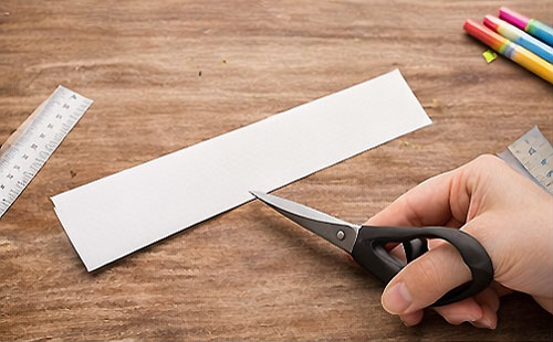 Custom Bookmark Rulers step 1: Cut the base strip
