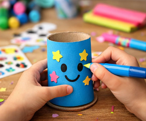 Step 2: Wrap with Colored Paper