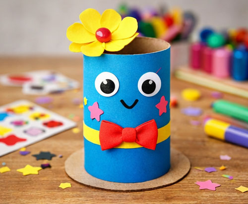 Step 4: Added creative elements for Pencil Holder