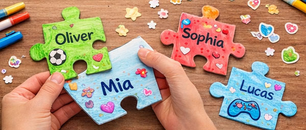 Puzzle Piece Friendship Frame step 2: Personalize Each Piece