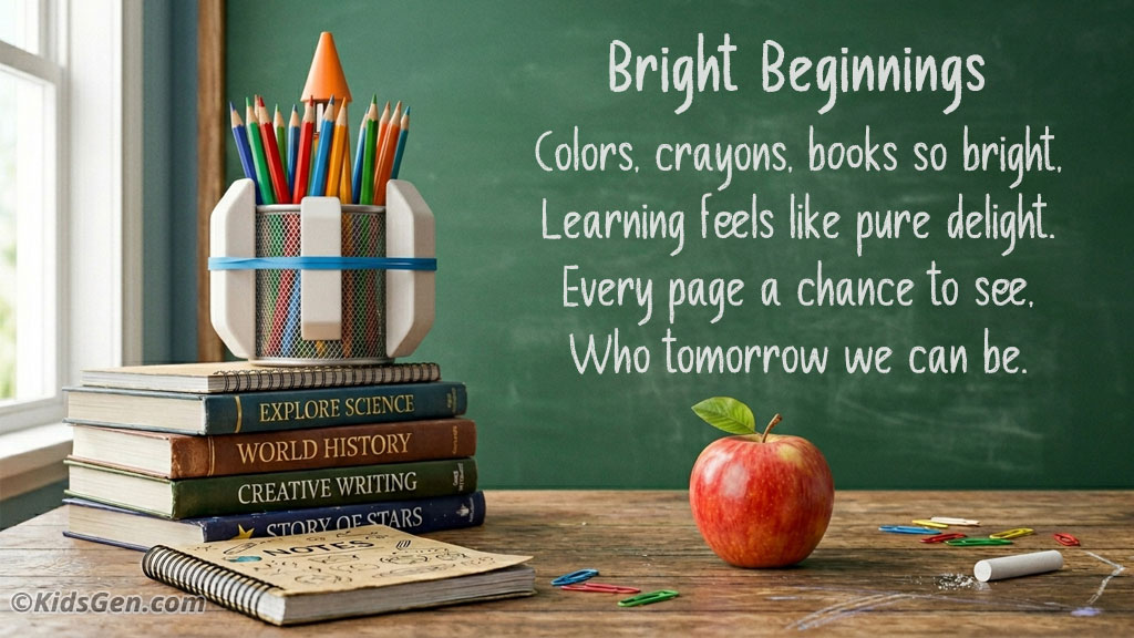 Short Back to School poem for WhatsApp and Facebook sharing