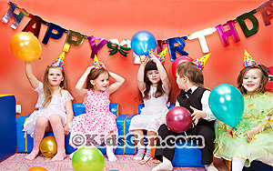 High Definition kids birthday celebration wallpaper