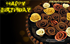 Adorn your desktop with this wonderful birthday cake wallpaper.