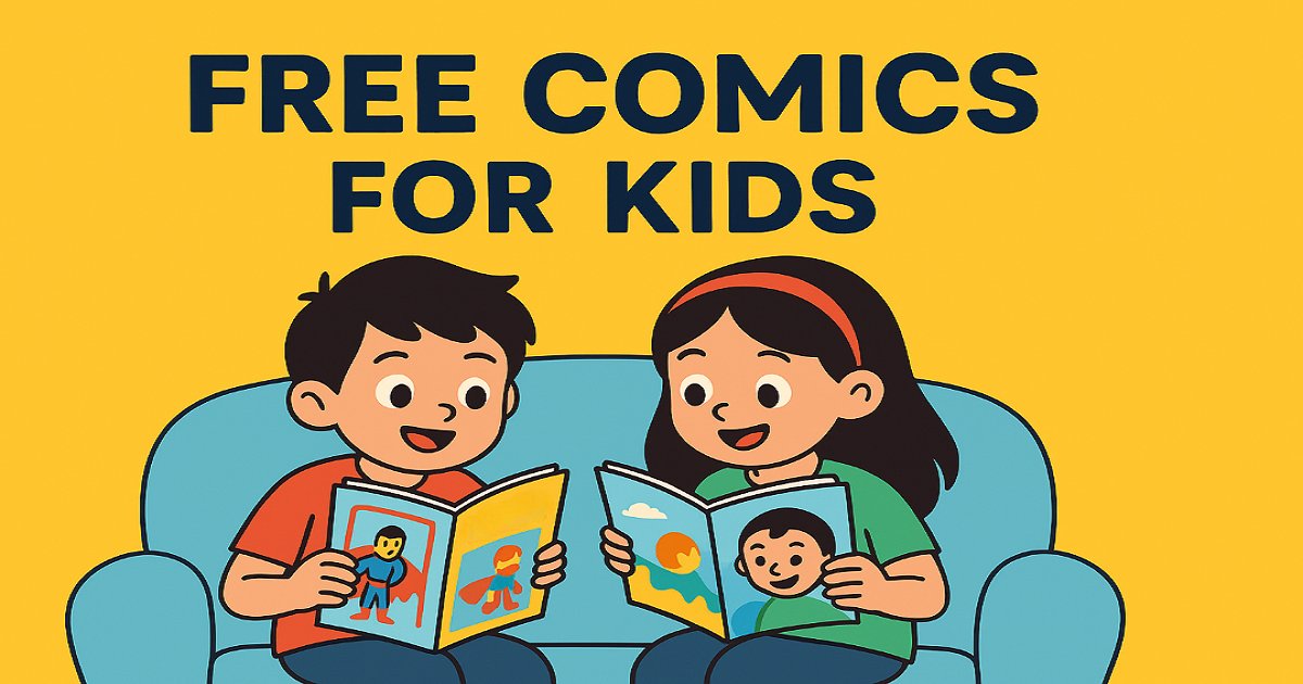 Kids enjoy reading comics