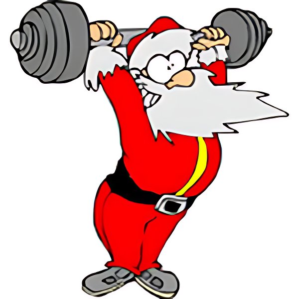 Christmas Strong Santa - Image to Color