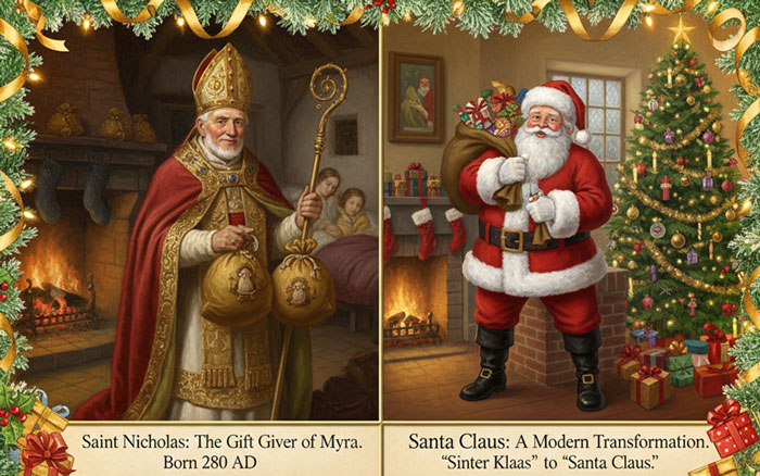 History of Saint Nicholas to Santa Claus – from Myra’s gift giver to the modern Christmas icon