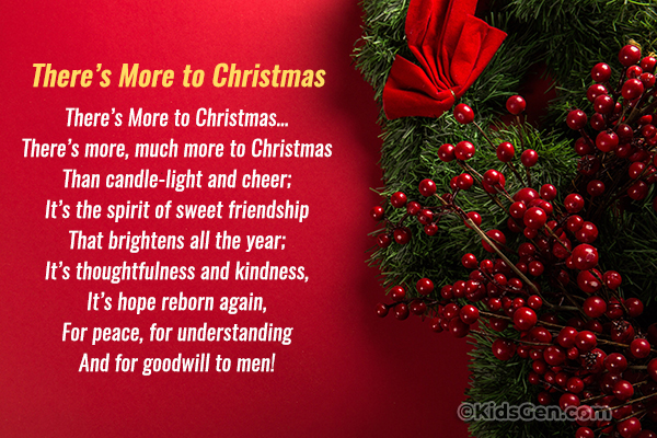 Famous Christmas Poem for Kids - Short Christmas Poems