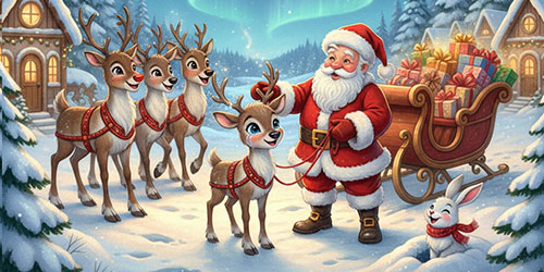 Christmas Story: The Little Reindeer's Big Dream