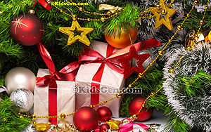 A high resolution desktop image of Christmas celebration.