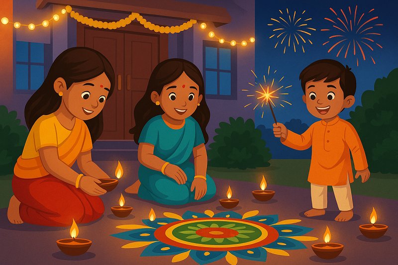 Diwali Celebration in India