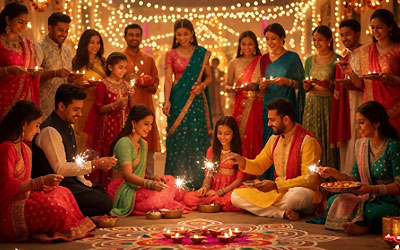 Diwali celebration in India