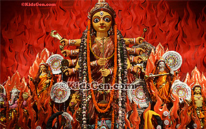  HD desktop picture of Beloved Ma - Devi Durga.