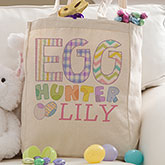 Egg Hunter Easter Personalized Petite Tote Bag