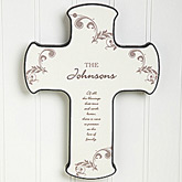 God Bless Our Home Personalized Cross
