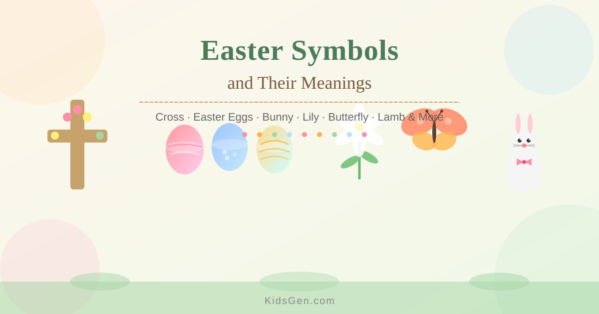 Easter Symbols and Their Meanings Infographic