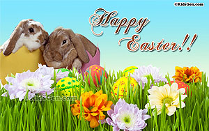 HD Wallpaper for kids with Happy Easter wishes