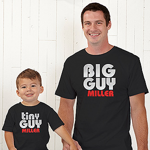 Big Guy & Little Guy Personalized Clothing