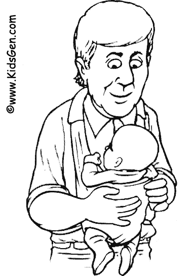 Father's Day Coloring Book for Kids - Pictures to Color