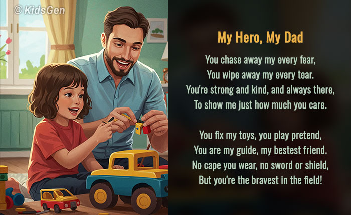 A Father's Day poem honoring dads, filled with appreciation and warm sentiments