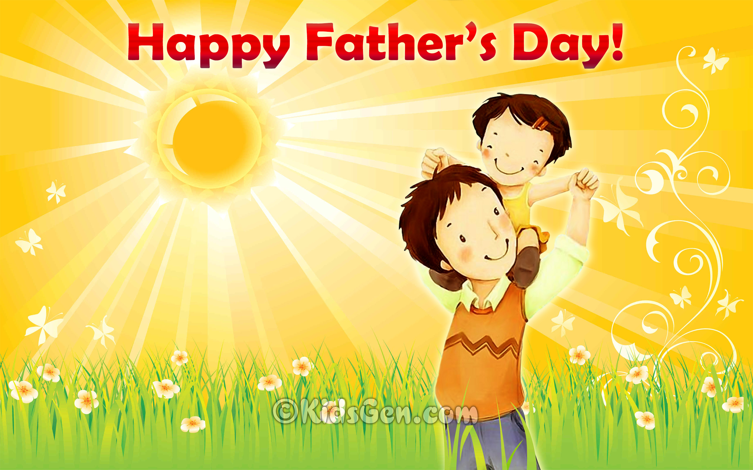 Father's Day Wallpapers for Kids | Free Father's Day HD Wallpapers