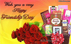 A wonderful high quality wallpaper featuring gifts for friendship day.