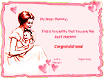 Mothers day certificate 1