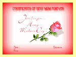 Mothers day certificate 2