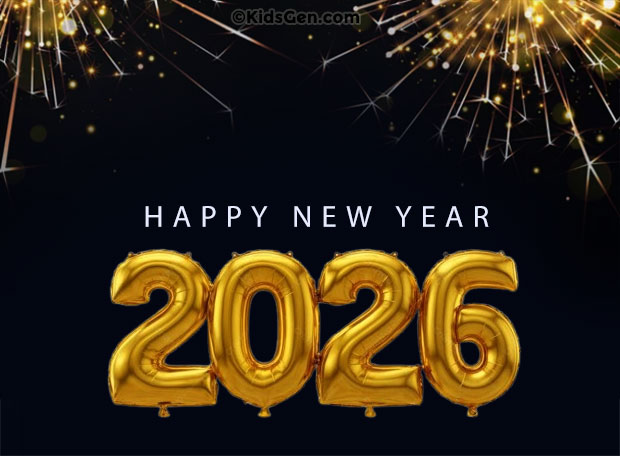 Happy New Year 2026 image card for Facebook and WhatsApp status