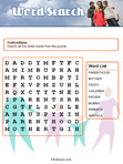 Colored Word Search Template