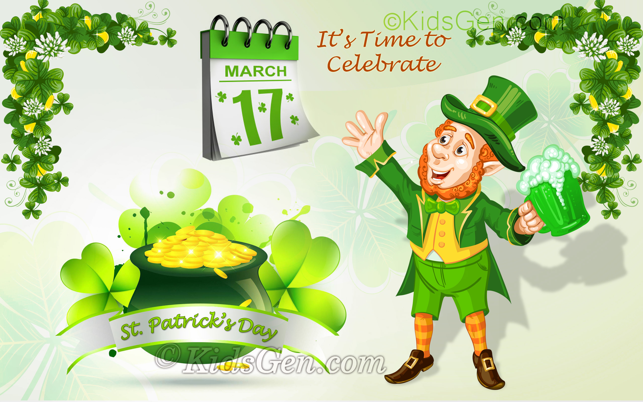 Cute St Patricks Day Backgrounds Stock Illustrations RoyaltyFree Vector  Graphics  Clip Art  iStock