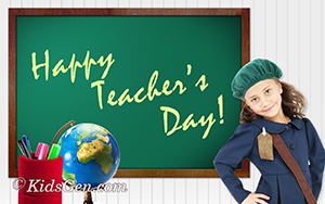 A wonderful desktop illustration on Teachers Day