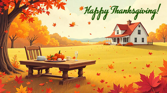 Free Thanksgiving greeting cards for kids
