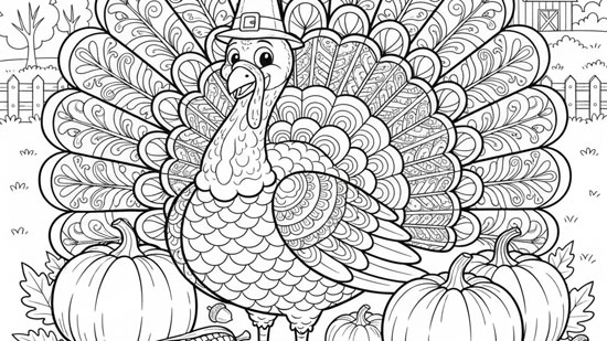 Thanksgiving Images to Color