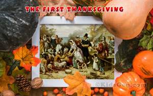 HD wallpaper of the First Thanksgiving