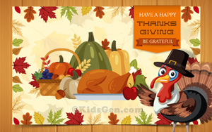 Happy Thanksgiving wallpaper for kids