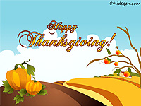 HD Thanksgiving desktop illustration