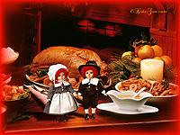 Thanksgiving dinner with turkey